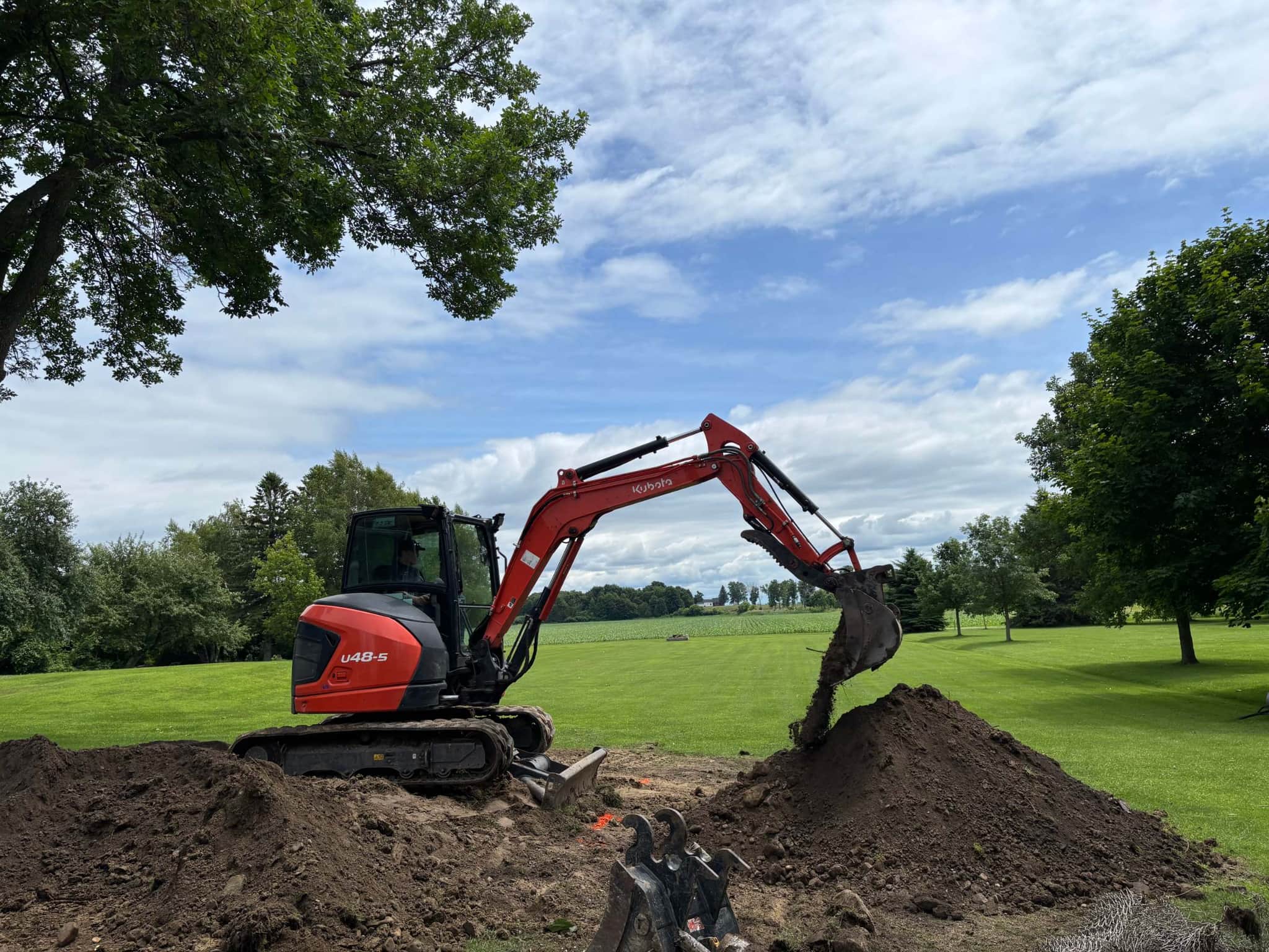 Travail professionnel excavation par Groupe FV23